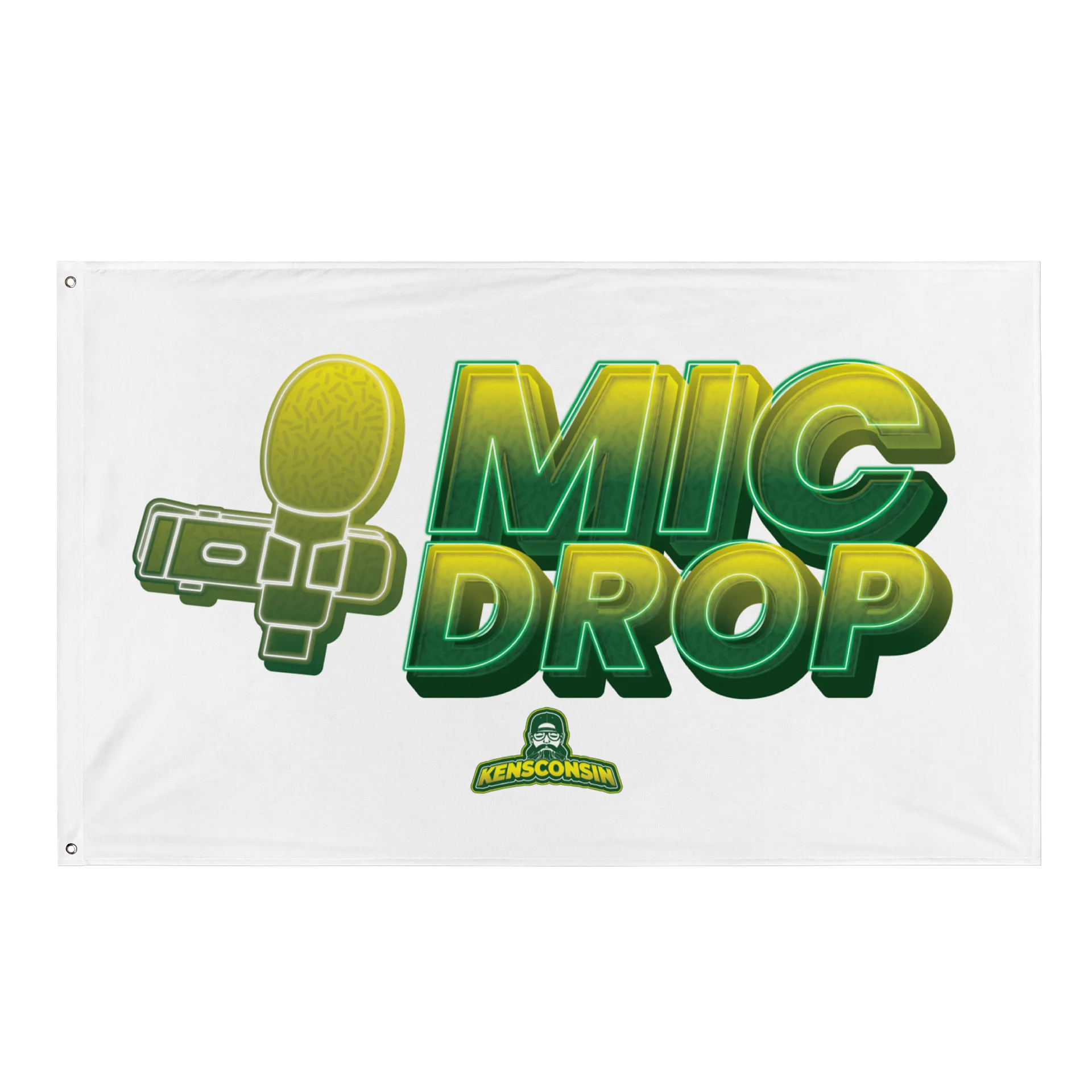 The Official Mic Drop Channel Flag product image (1)