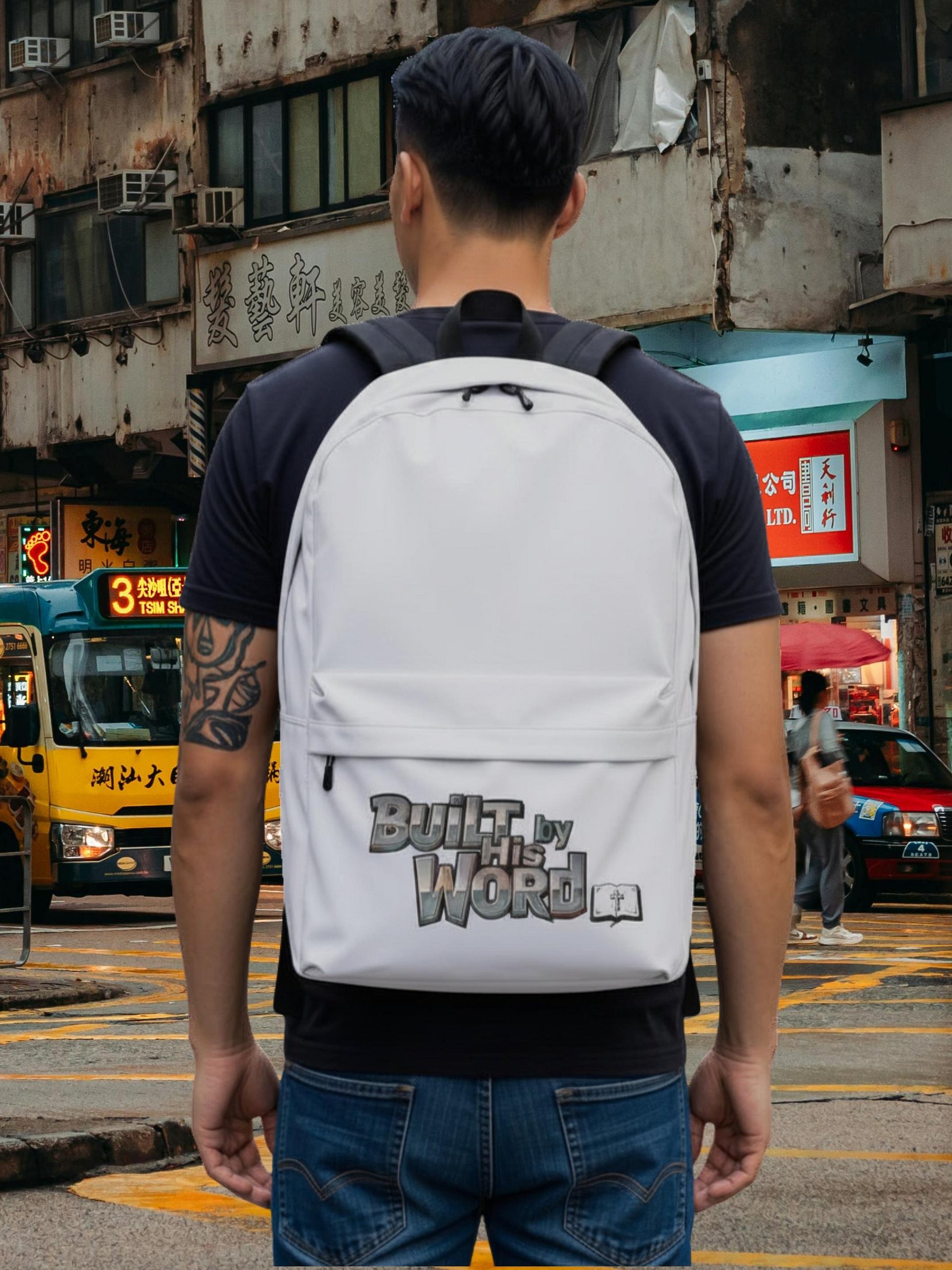 Built by His Word Backpack product image (1)