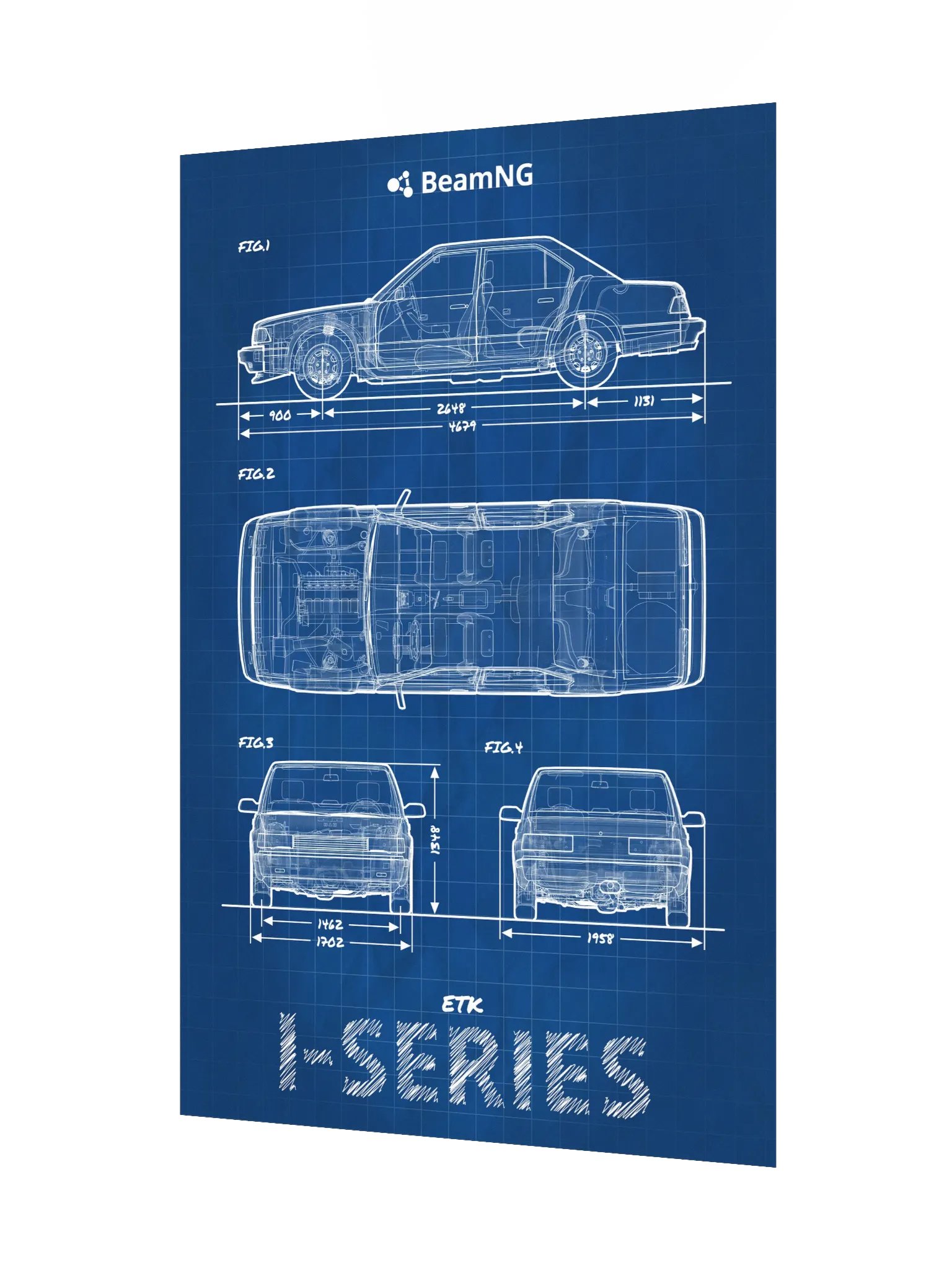 ETK I-Series Blueprint Poster product image (3)
