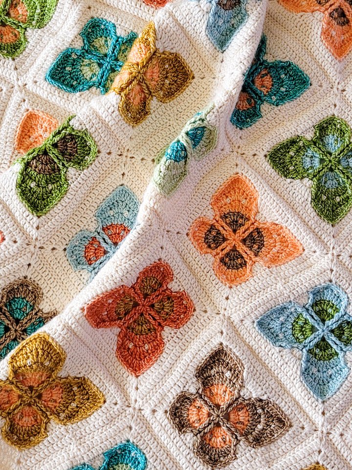 Butterfly Waltz Baby Blanket Crochet Pattern product image (1)