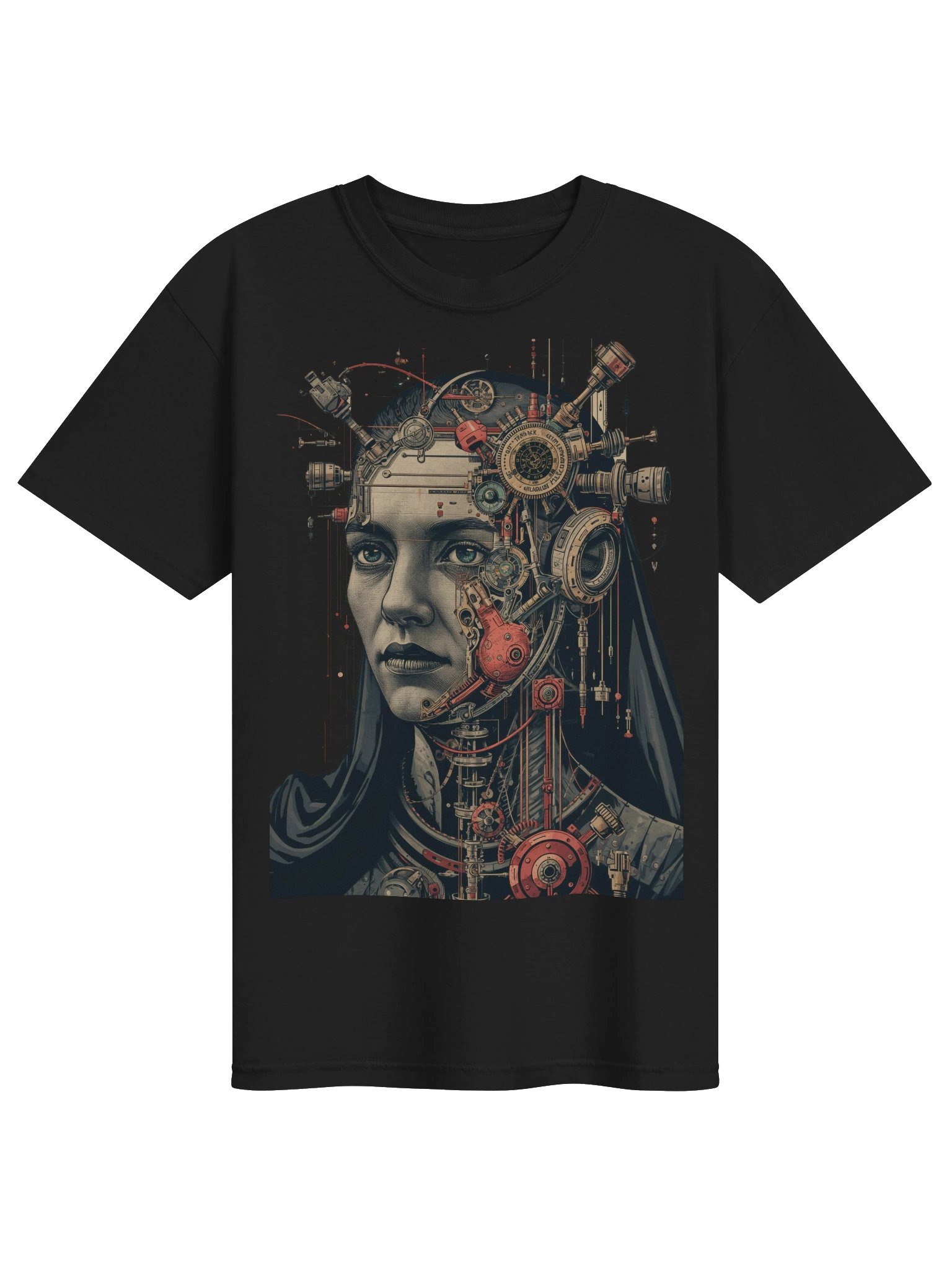 Cyborg Dream Portrait Heavyweight T-Shirt product image (1)