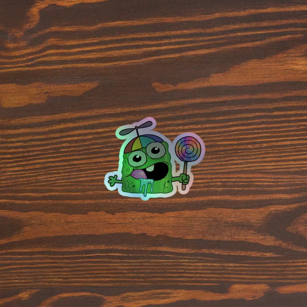 Holographic Happy Pickle Sticker product image (3)