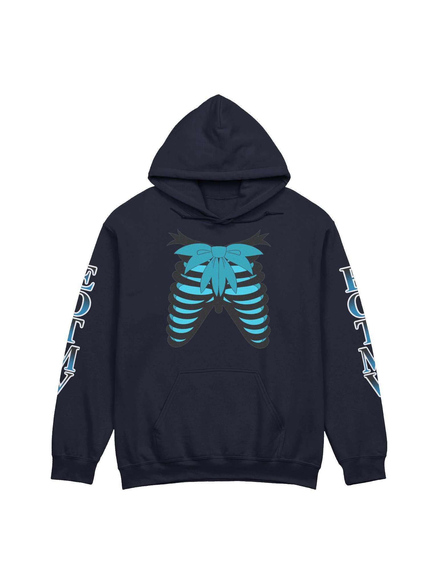 Death Horse Ribcage Hoodie Blue (LIMITED TIME) product image (1)