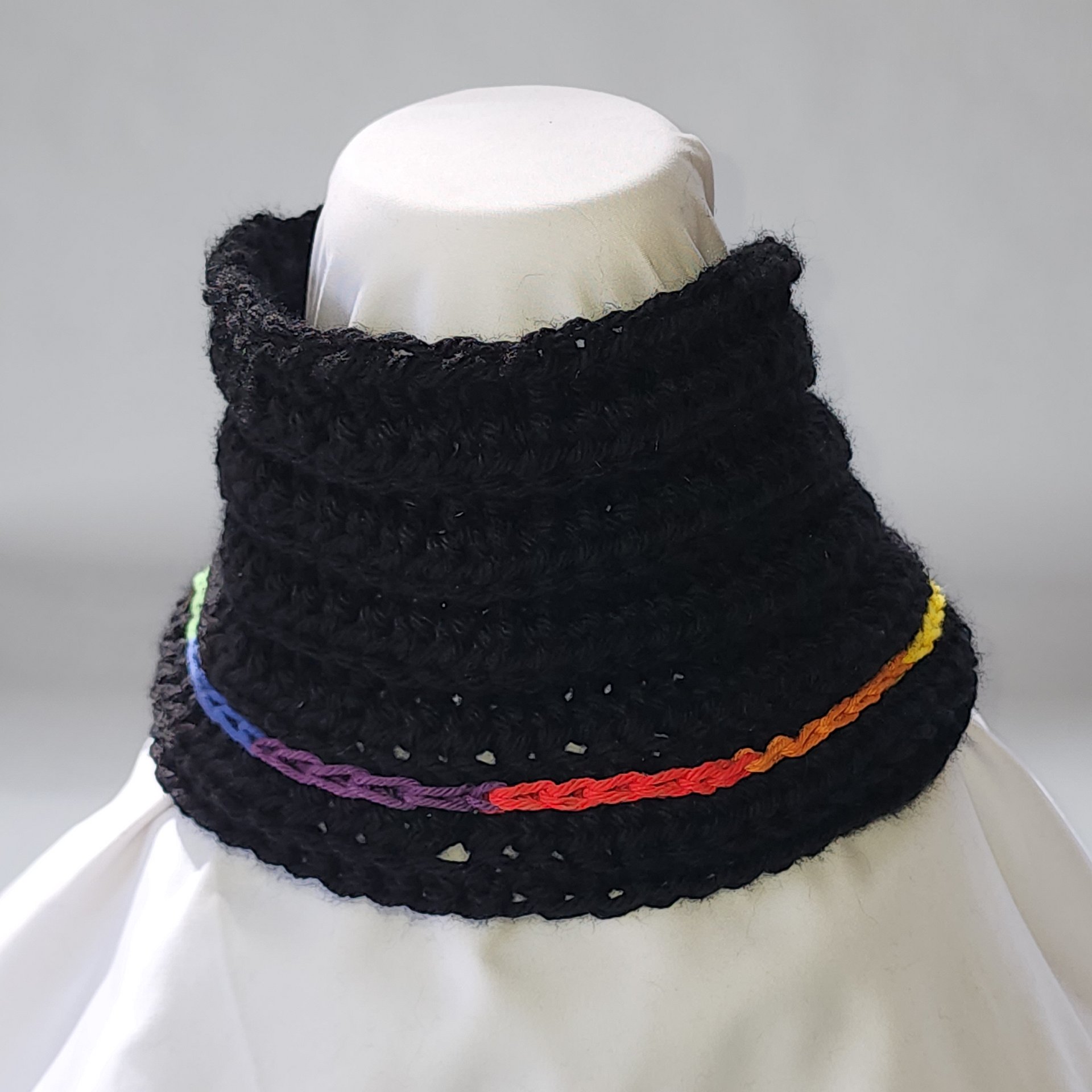 Crochet Cowl Scarf: Personalized Pride Colors, Acrylic Blend product image (3)