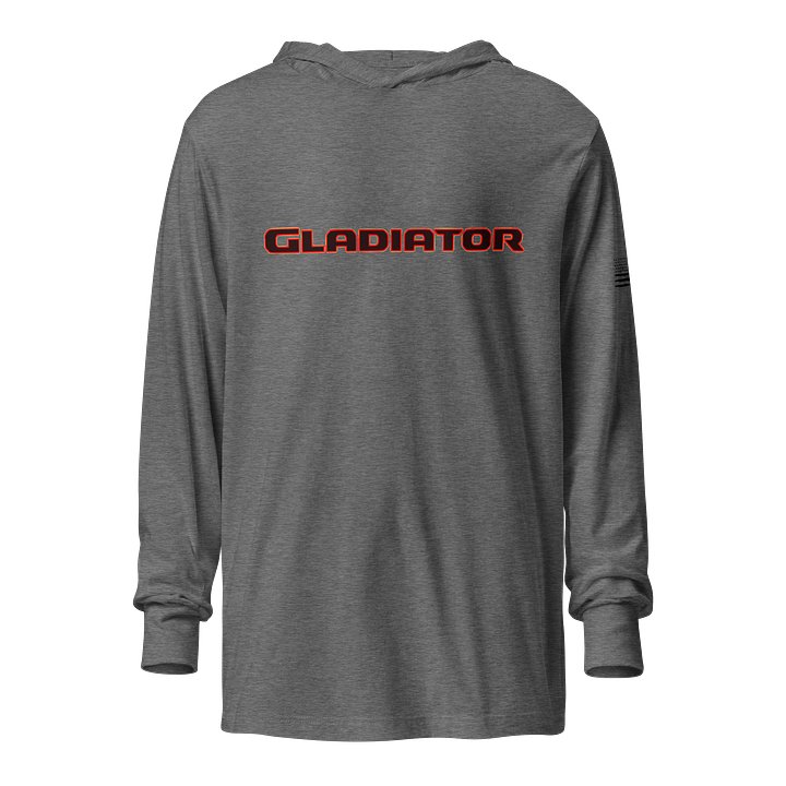 Plain Gladiator Bold Unisex Hooded Long Sleeve Tee product image (1)