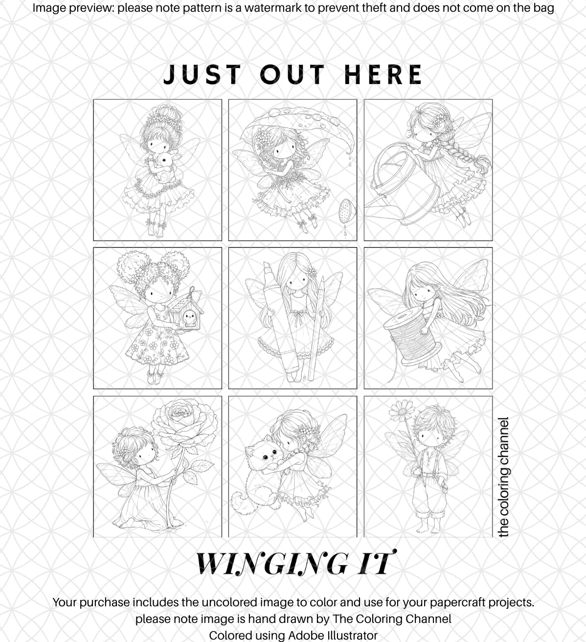 Color Your Own Bag - Just Winging It product image (4)