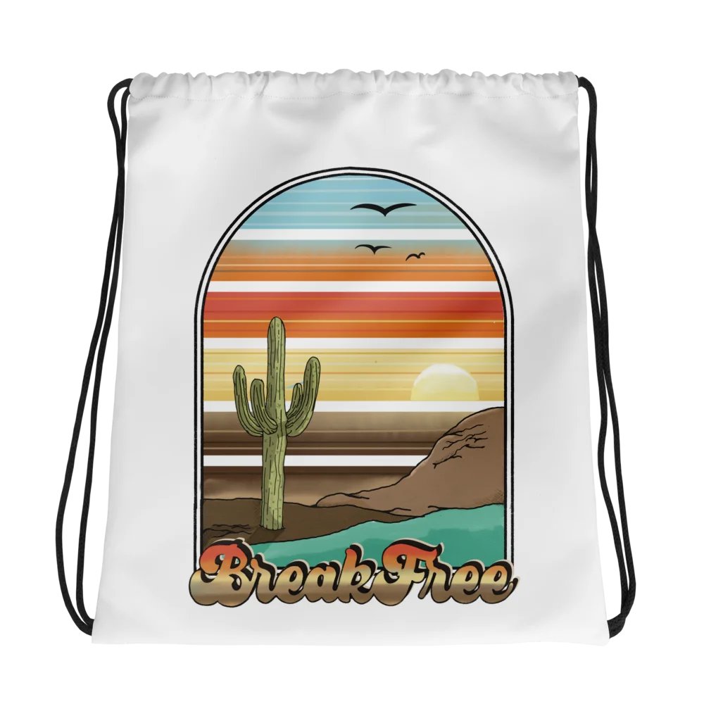 Drawstring Bag Break Free Cactus product image (3)