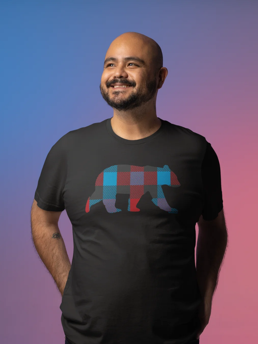 Bright Flannel Bear T-Shirt product image (3)