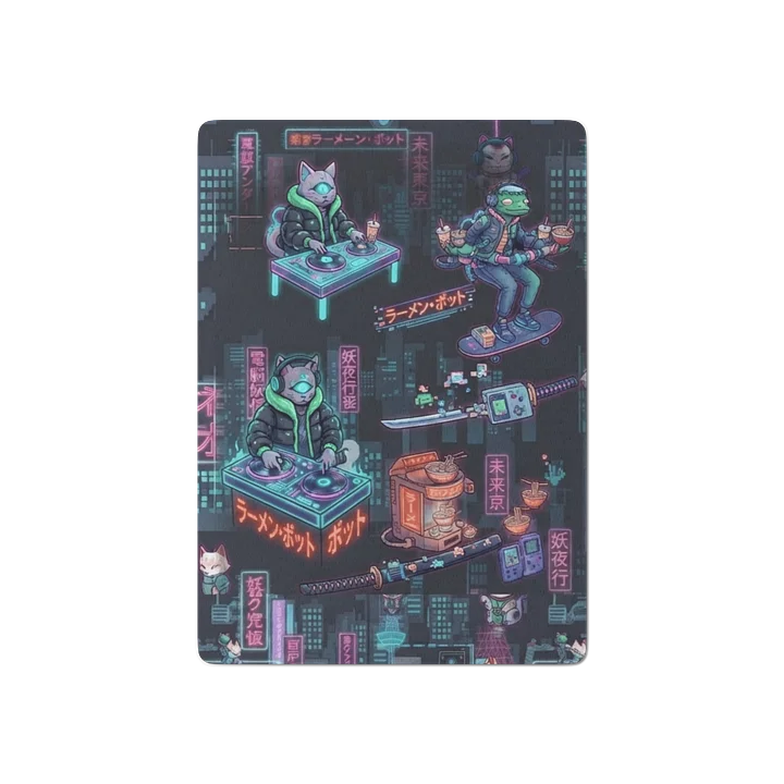Urban Yōkai Neon Cyberpunk Custom Playing Cards product image (1)