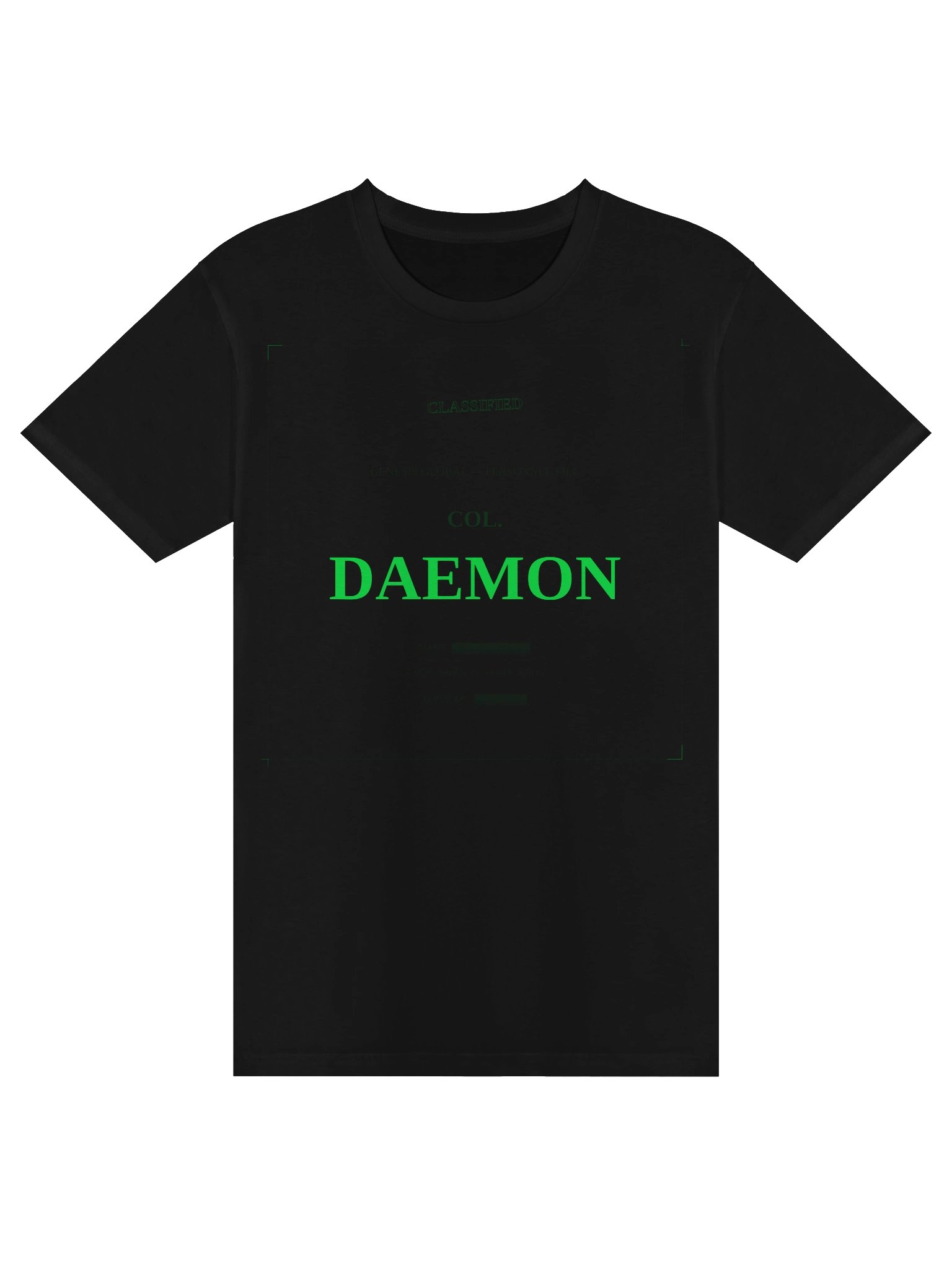 COL. DAEMON Founder Tee (Black) product image (1)