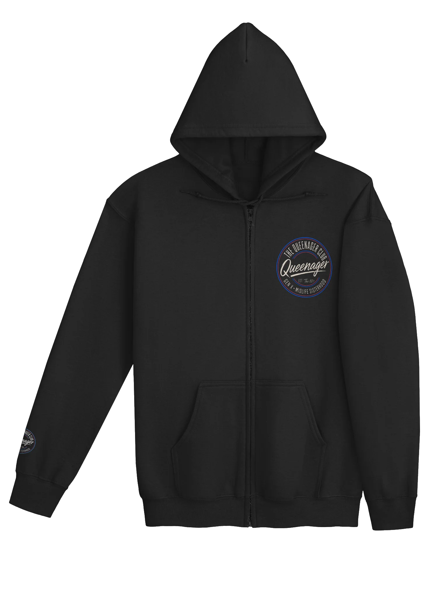 The Queenager Club Zip Hoodie product image (1)