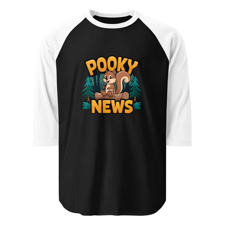 Pooky News ¾ Sleeve Raglan Tee product image (1)
