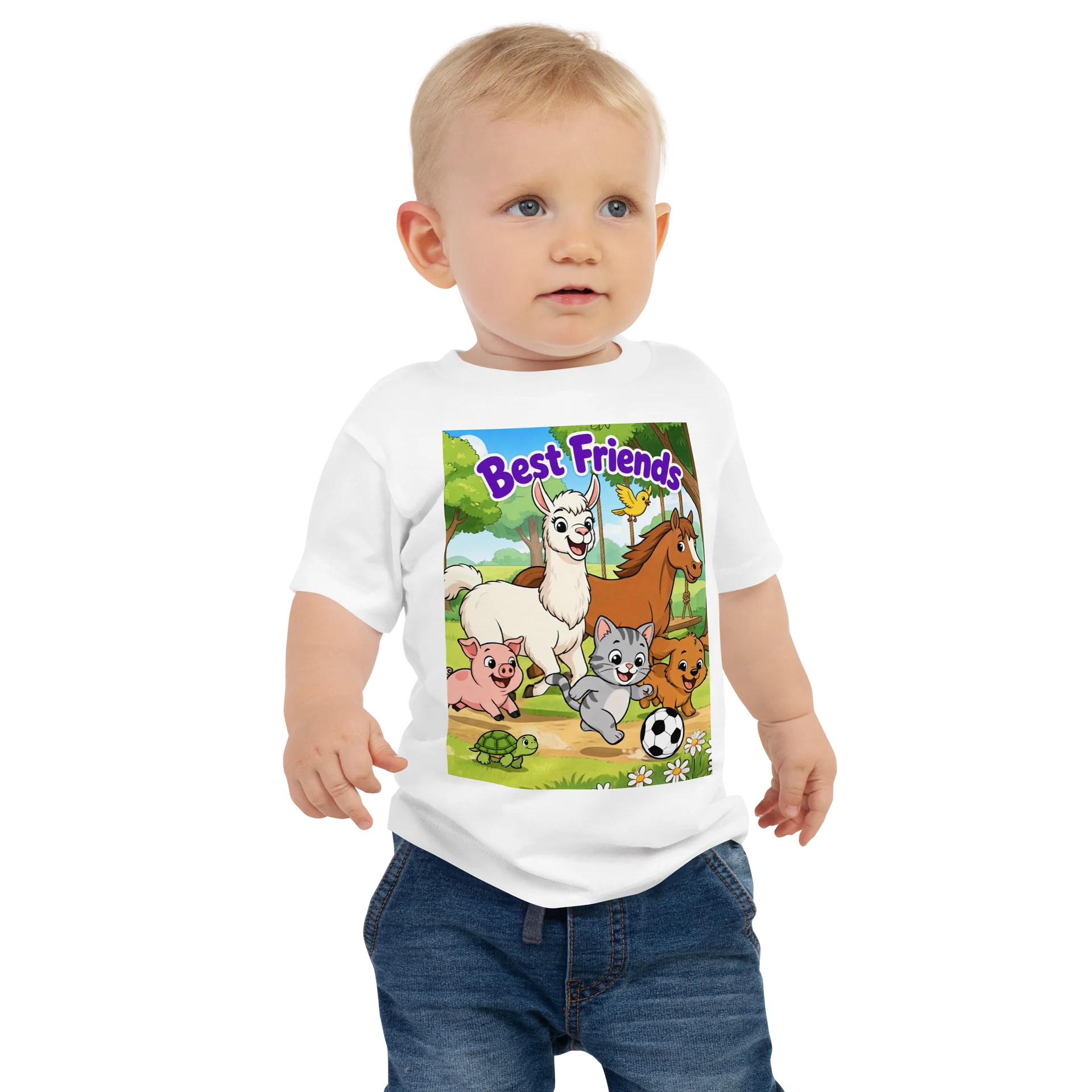 Best Friends Animal Parade Baby Tee product image (1)