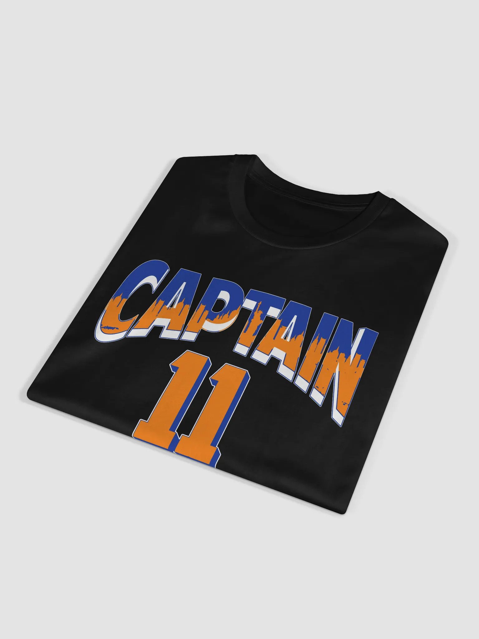 Captain 11 NYC Skyline Premium Black Cotton T-Shirt product image (4)