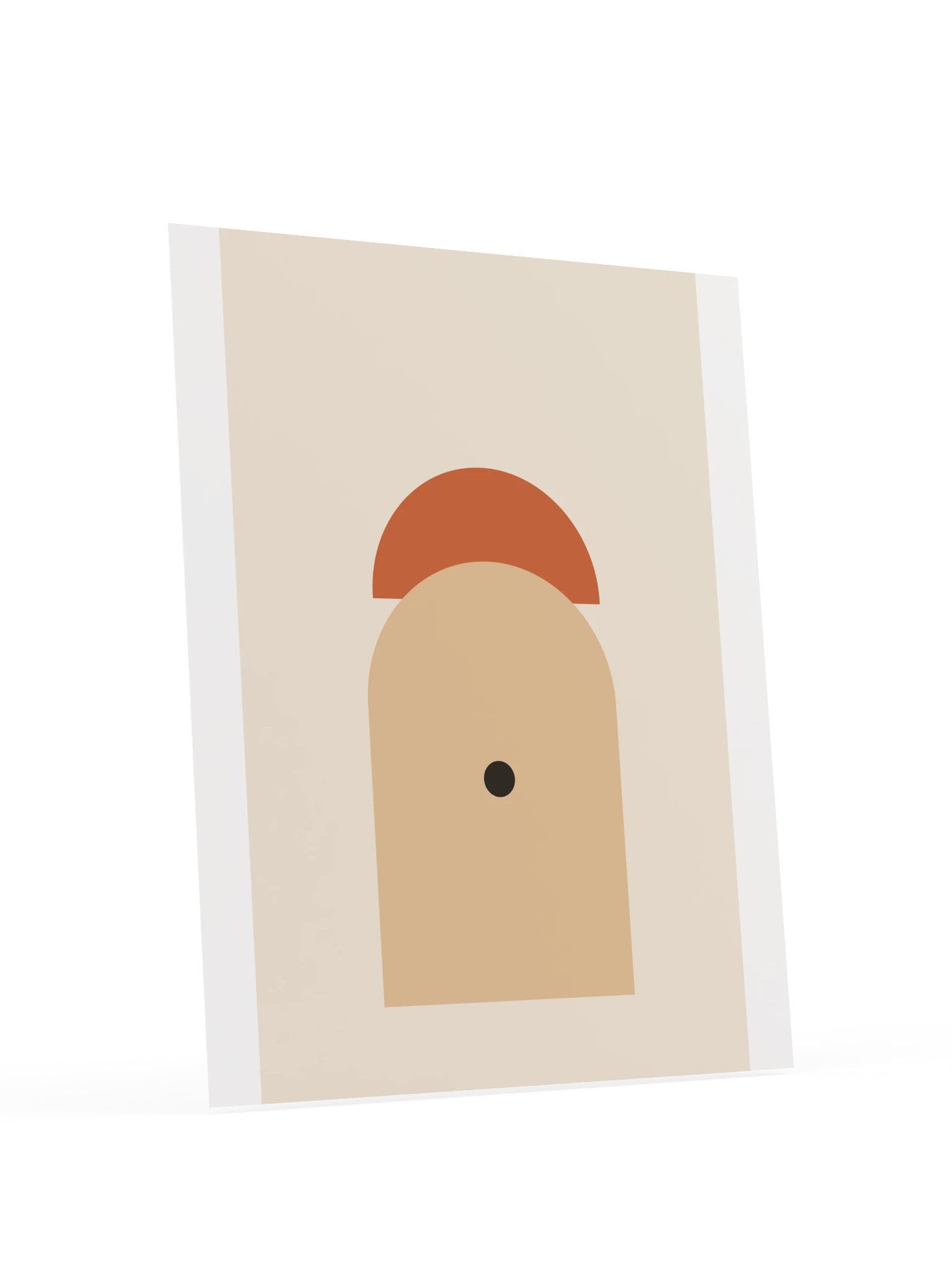 Terracotta Sun Arch Print | Abstract Bathroom Wall Art product image (6)
