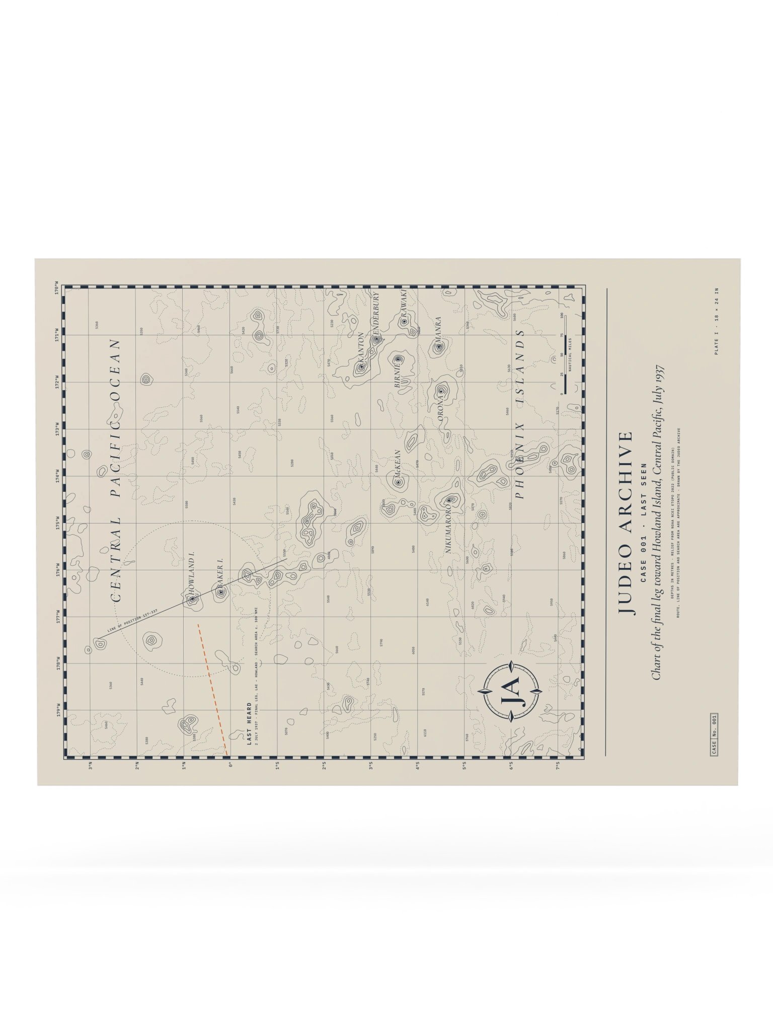 Chart Print, Plate I (Case 001 · 18 × 24 in) product image (6)