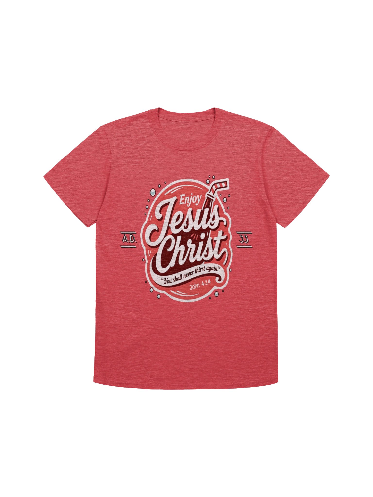 Enjoy Jesus Christ John 4:14 Christian Retro Faith Design product image (3)