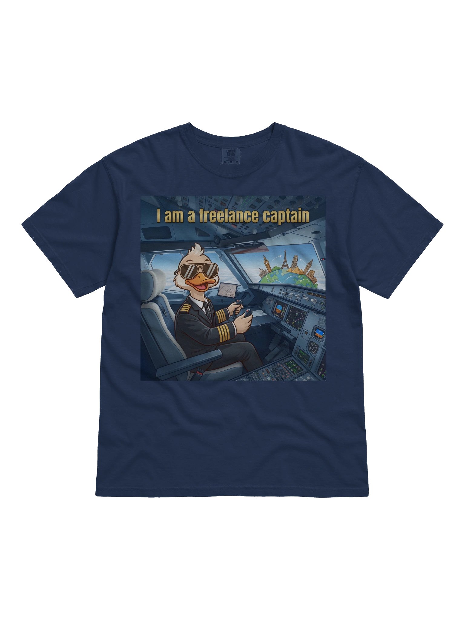 "I Am A Freelance Captain" Pilot Duck "Men" product image (1)