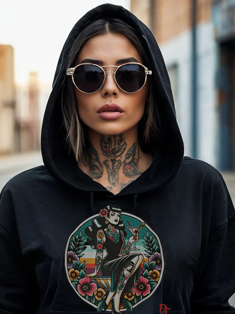 Shaken not Stirred Cropped Hoodie product image (1)