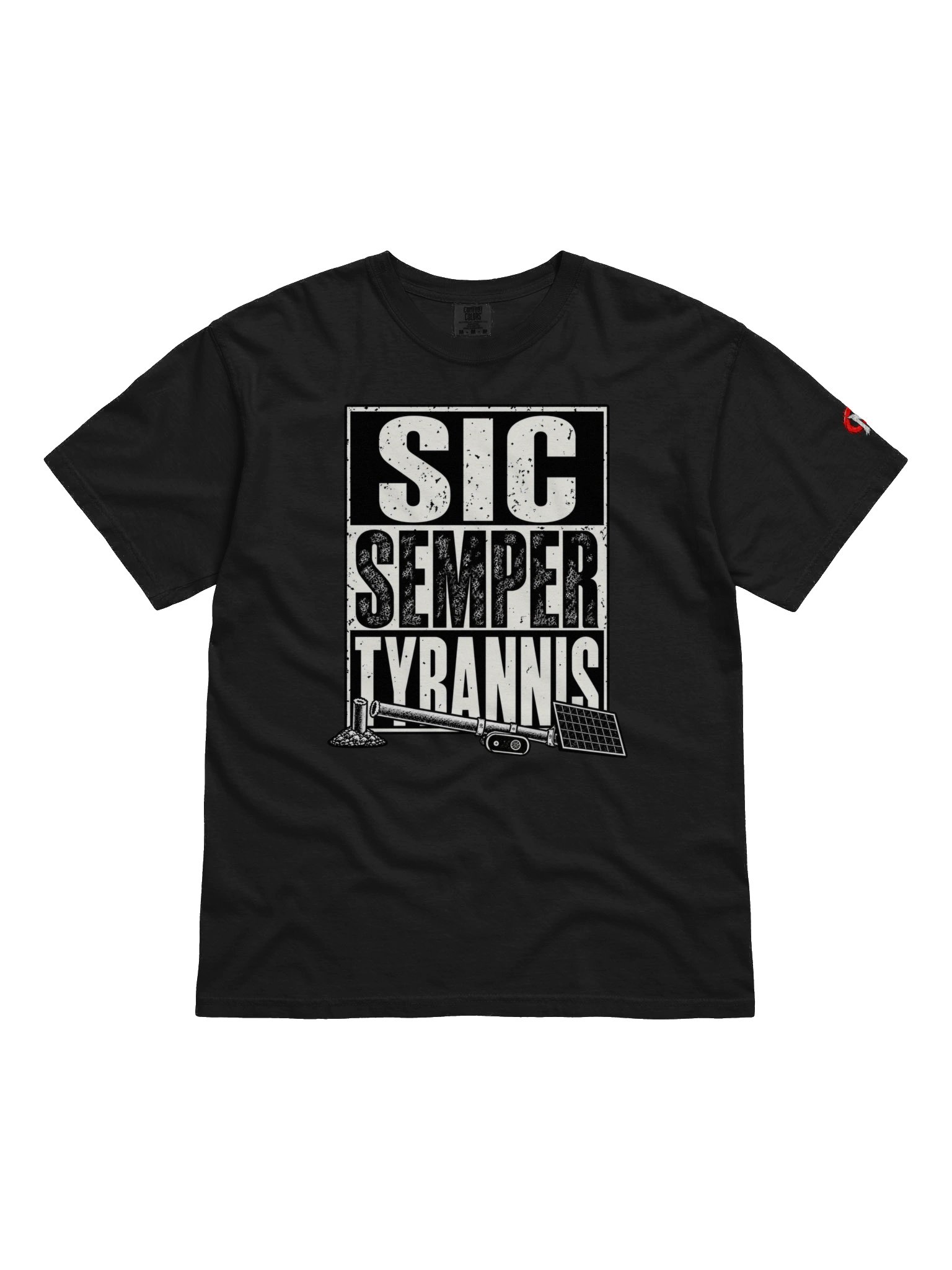 Sic Semper Tyrannis Banner Civic Menace T-Shirt product image (3)