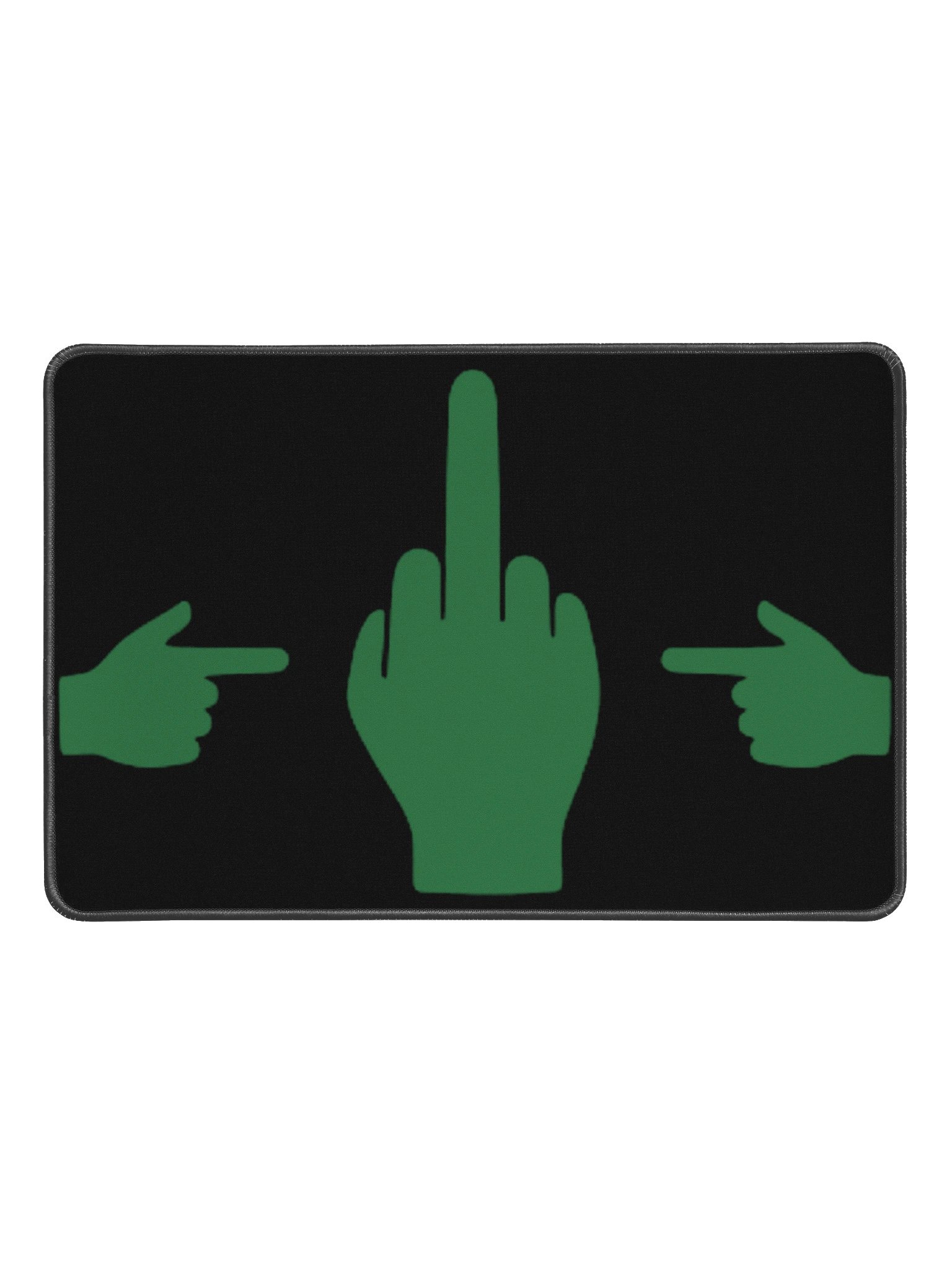 No ShopCo Middle Finger Desk Mat - Forest product image (1)