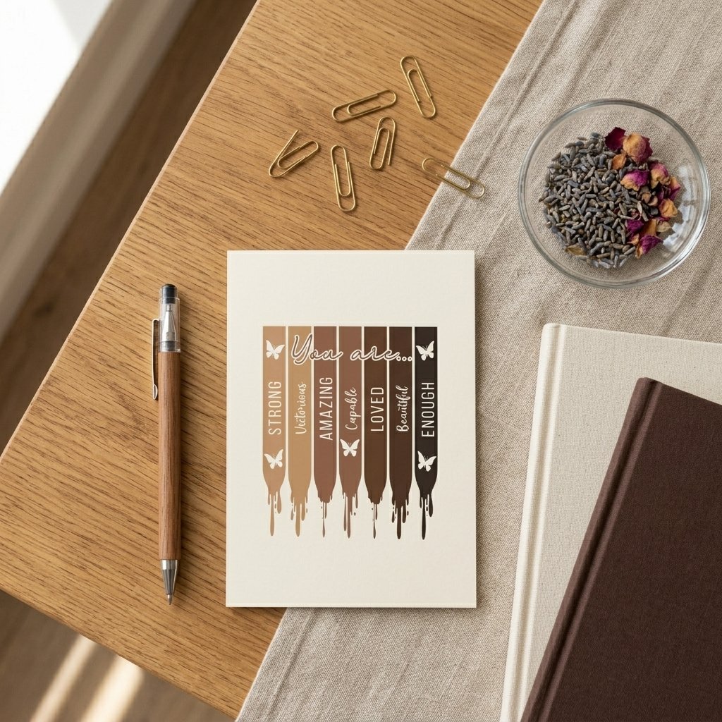 Melanin Stripes Inspirational Greeting Card product image (1)