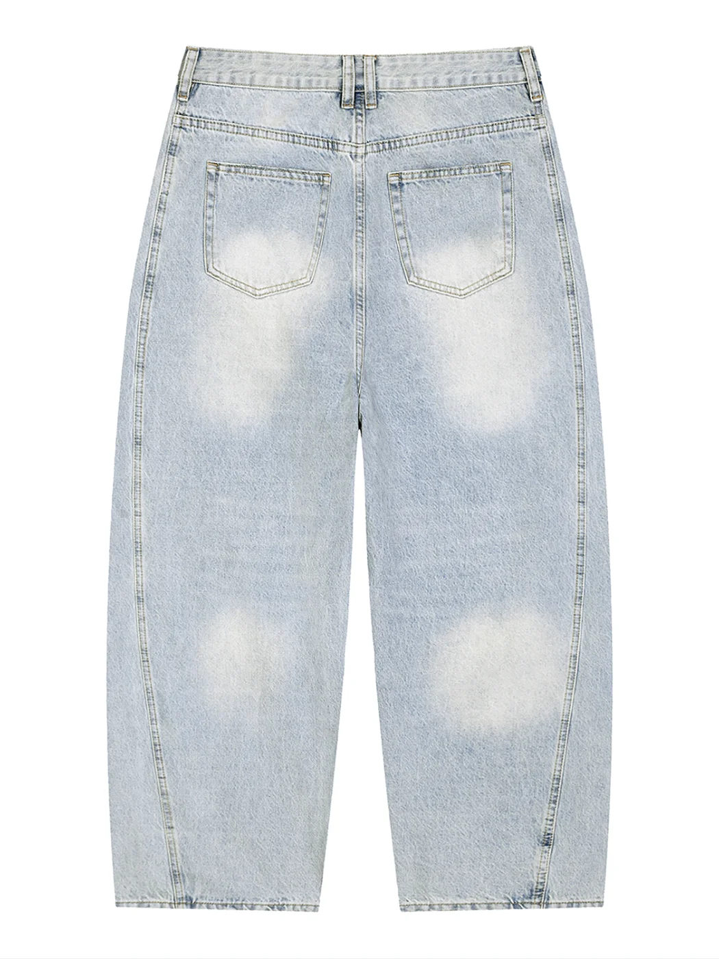 SPICE ME IN Men's Vintage Wash Sunfade Barrel Leg Jeans product image (2)