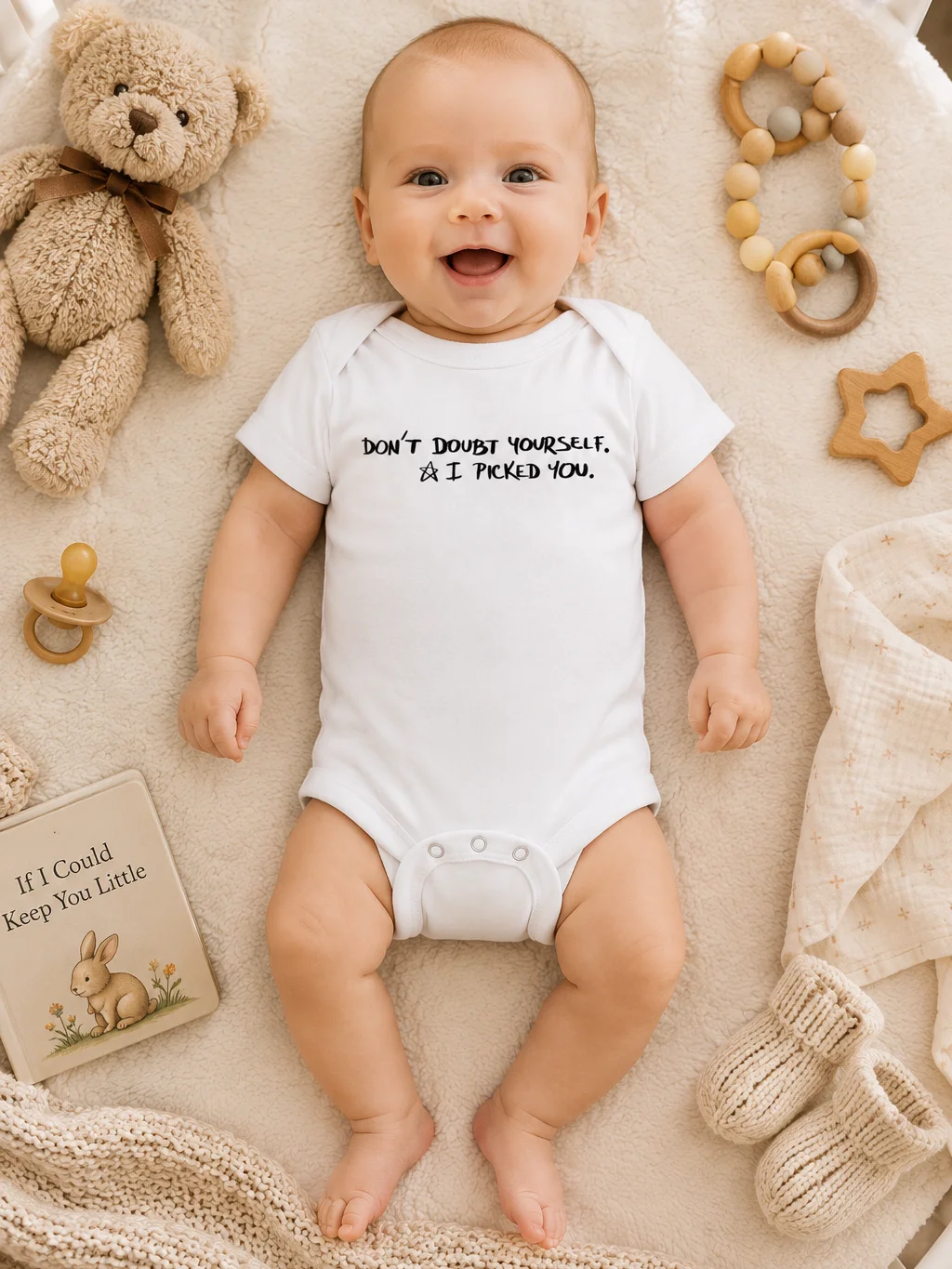 Meaningful Baby Bodysuit | New Mom Gift | Baby Shower Gift | Encouragement Baby Onesie | Original Handwriting Infant Outfit product image (9)