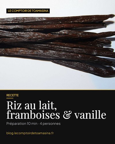 Le dessert d'enfance passe en version chic ✨ Un riz au lait bien crémeux, un coulis de framboises acidulé et le parfum d'une ...