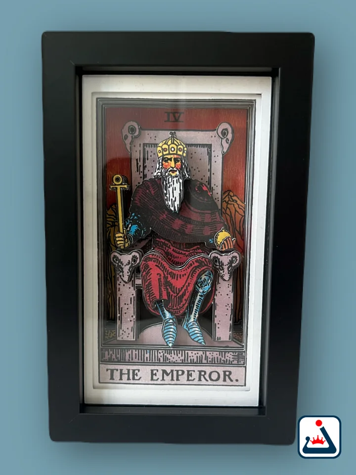 The Emperor – 3D Tarot Shadow Box Art product image (1)