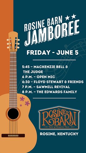Extra large night of bluegrass music TONITE as the show starts at 5:45! So come by for a great night of music and grab a bite...