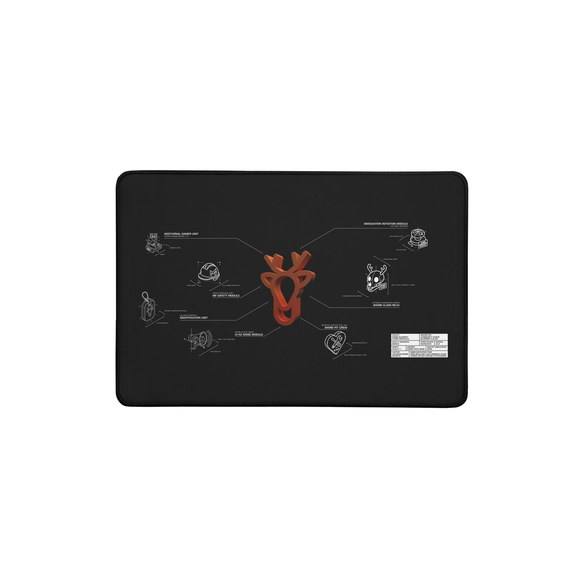 Technical CAD Bambi - Mousepad product image (1)