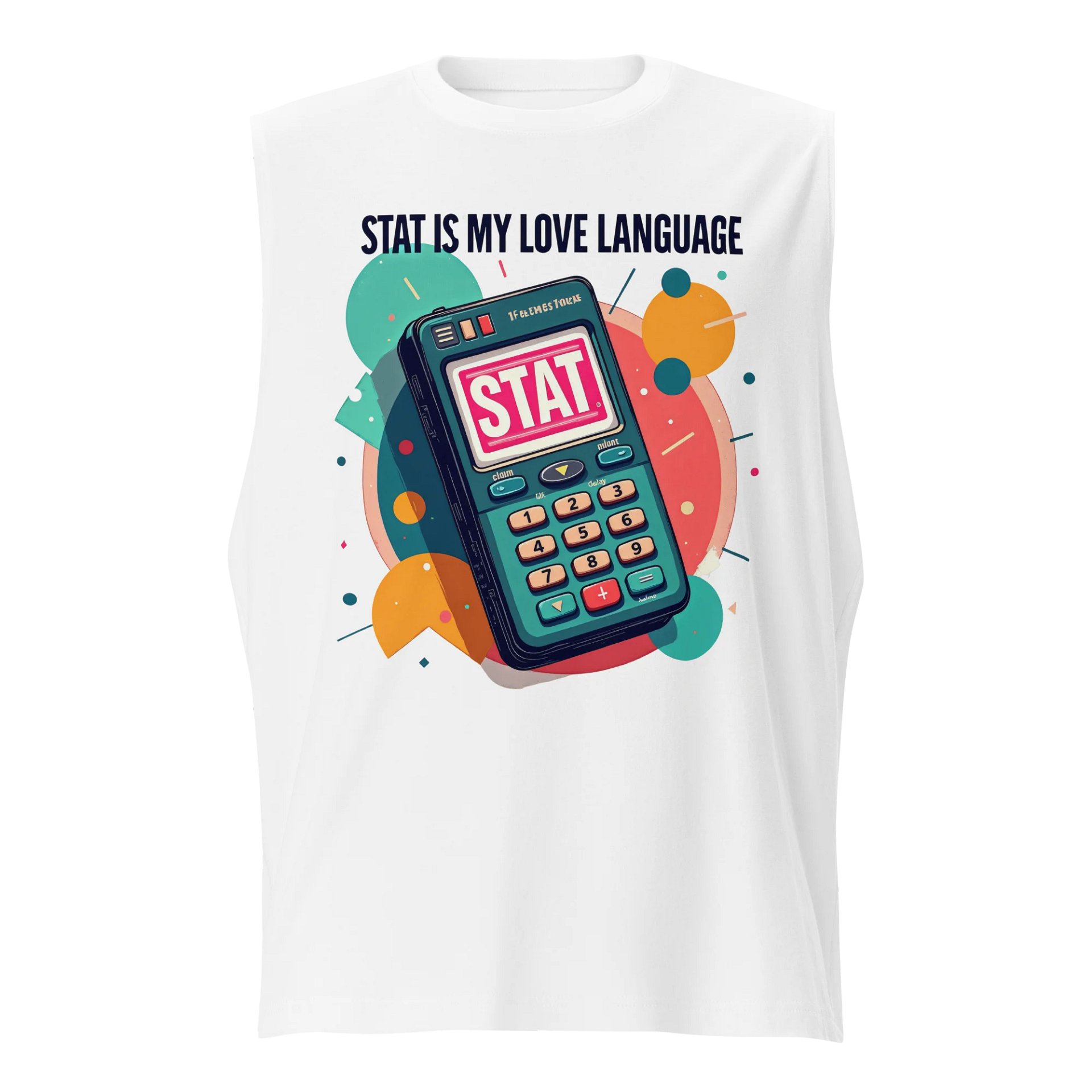 STAT Love Language Retro Calculator Muscle Tank product image (1)
