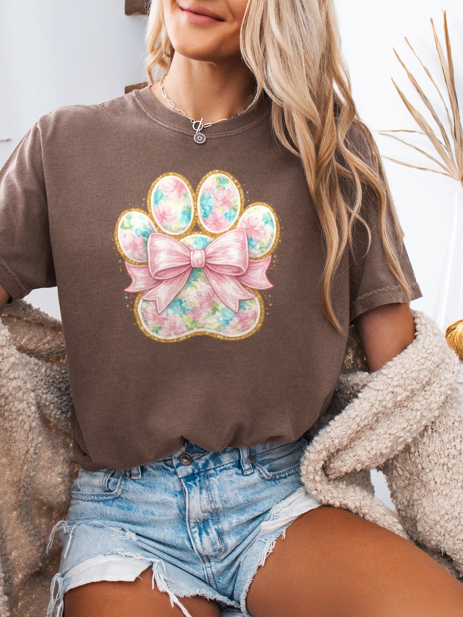 Floral Preppy Paw Tee product image (3)