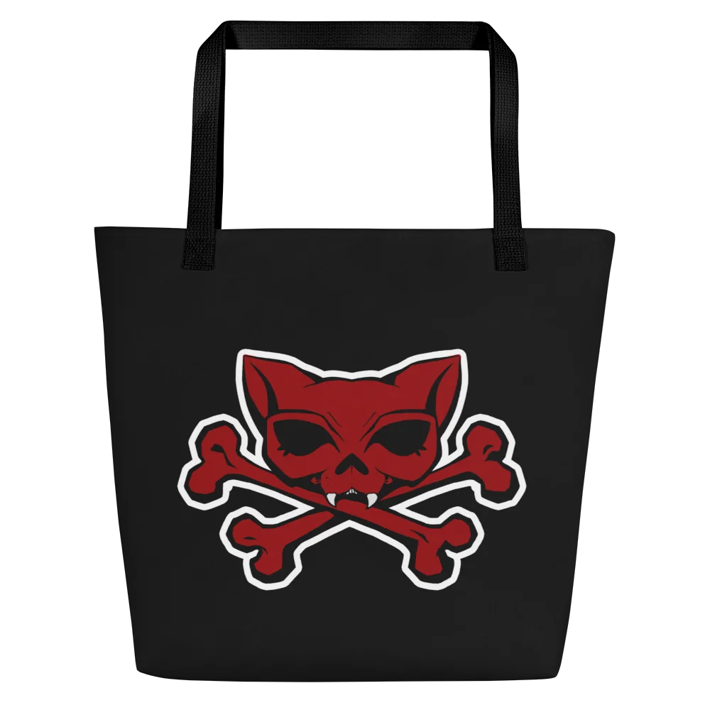Red Kat Skull + My Politics Tote product image (1)