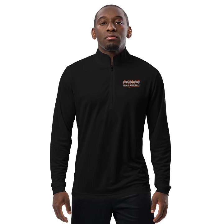 Aging On My Terms Unapologetically – Embroidered Adidas Quarter Zip Pullover product image (2)