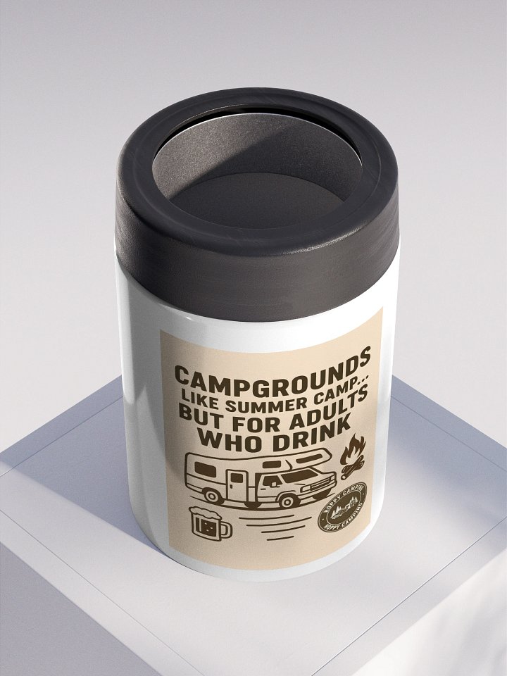 Summer Camp-Inspired Stainless Steel Koozie product image (2)