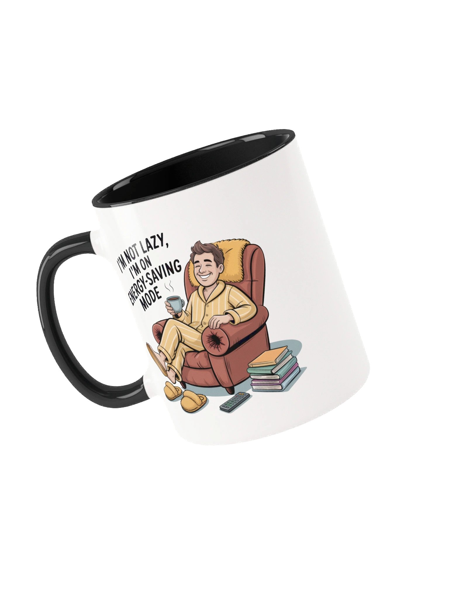 Energy-Saving Mode Funny Coffee Mug - with Color Inside product image (3)