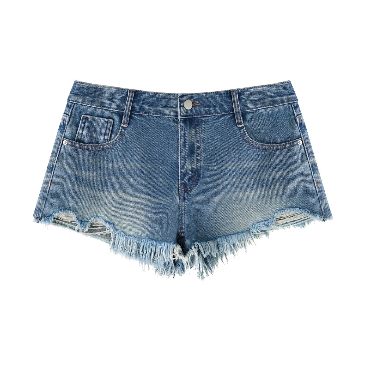 SWAHM Women's Denim Shorts (Raw Hem) product image (1)