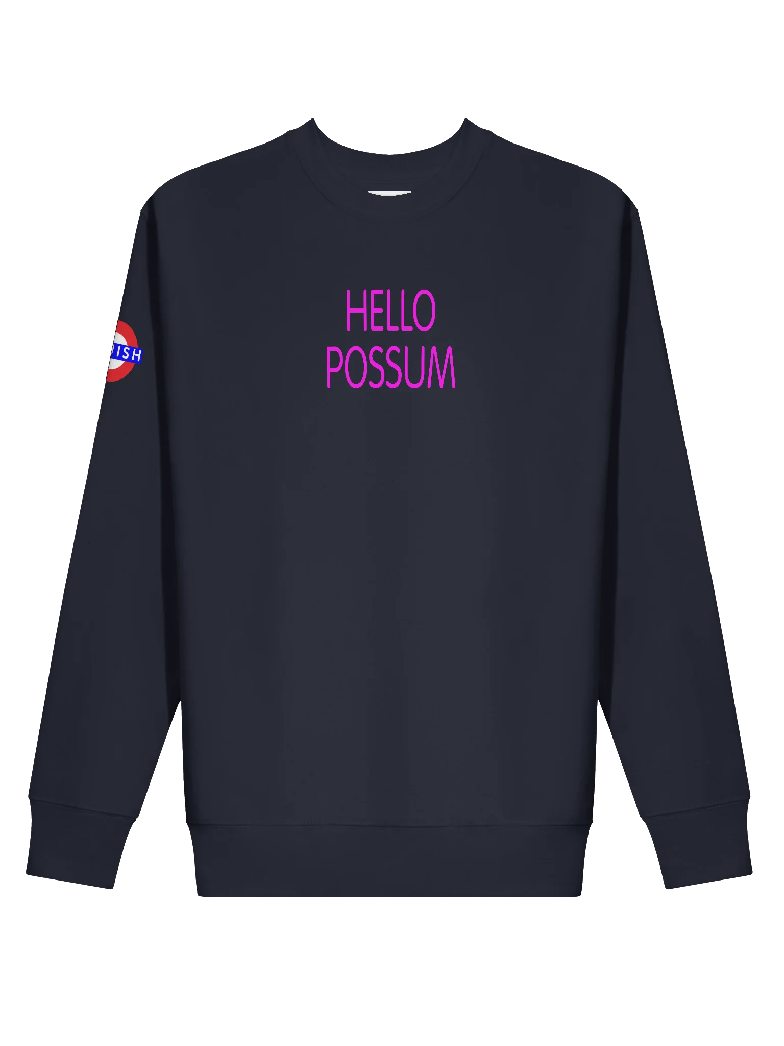 Hello Possum Graphic Crewneck - Hot Pink product image (1)