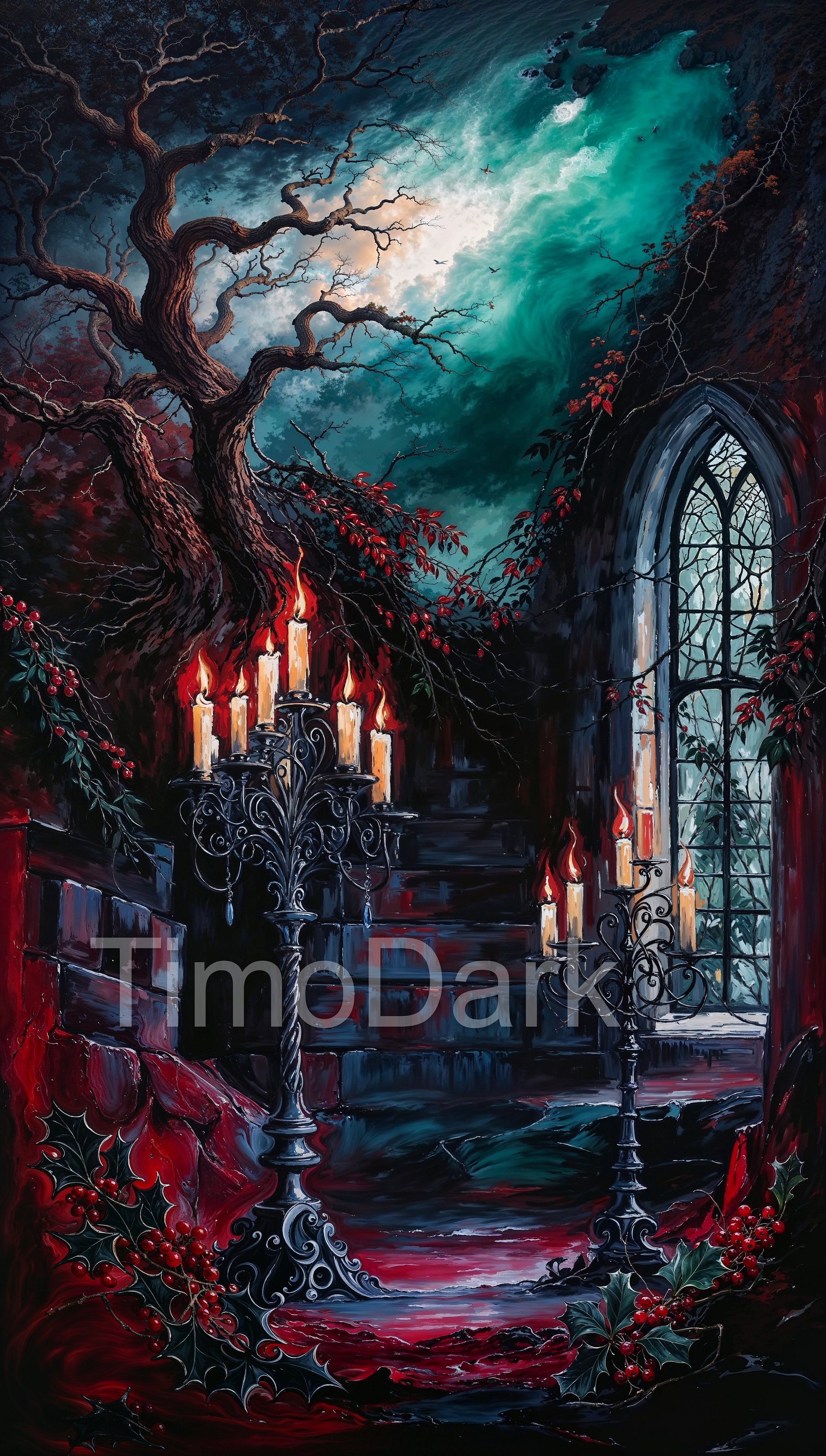 Winter Gothic Phone Wallpaper product image (1)