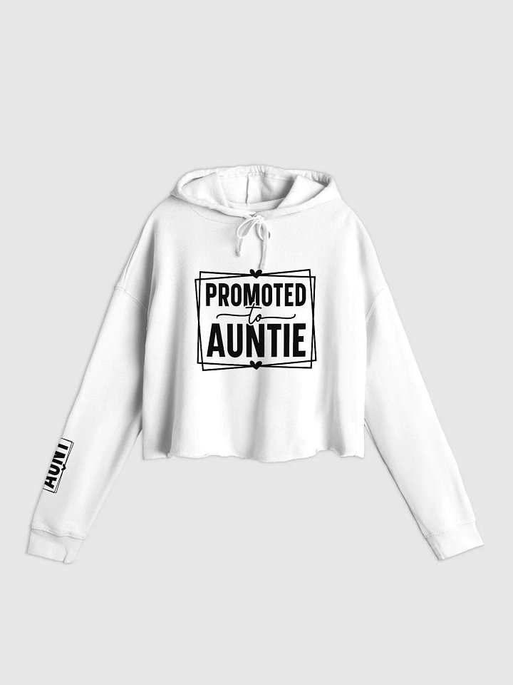 'Promoted to Auntie' Cropped Hoodie product image (26)