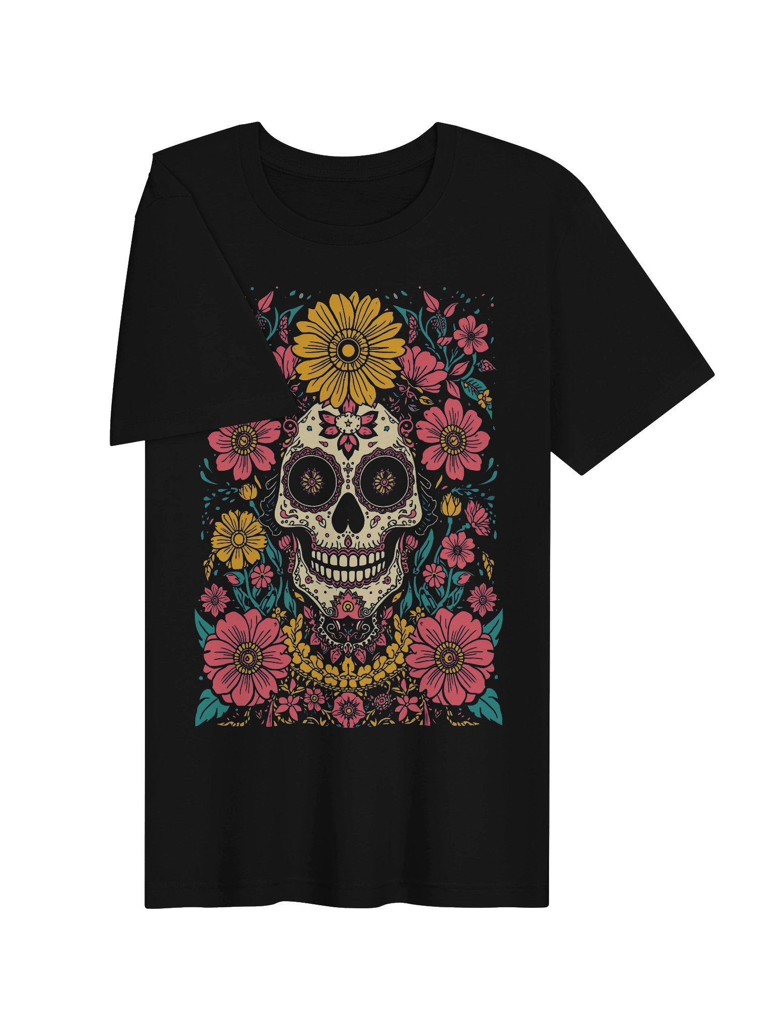 Ornate Sugar Skull Supersoft Tee product image (6)