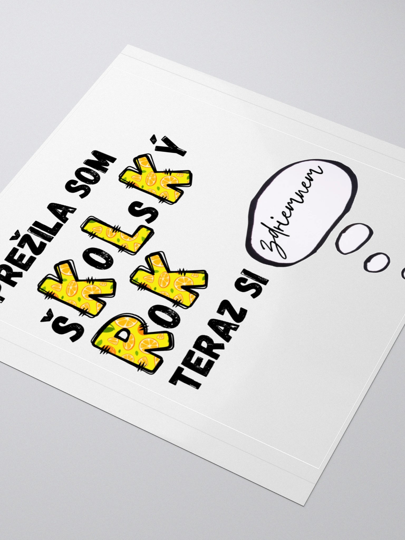 "Prežila som" nálepka product image (3)