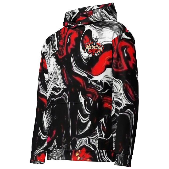 Red Marble All-Over Print Hoodie product image (2)
