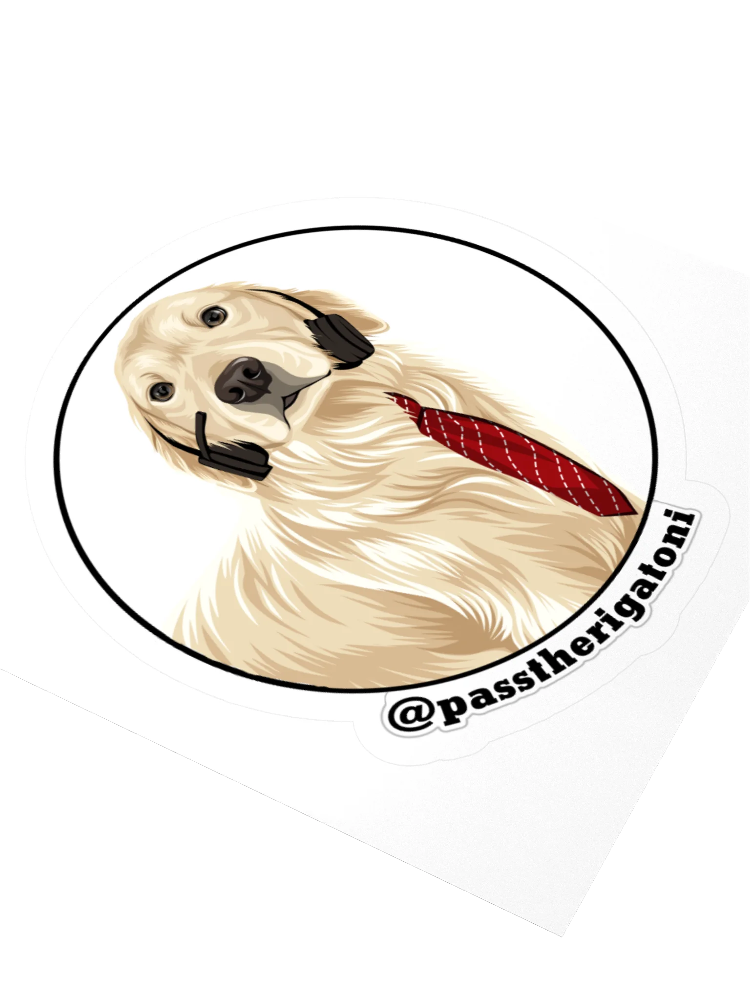 Rigatoni Circle Badge Sticker product image (9)