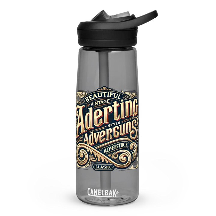 Vintage-Style Ornate Water Bottle Ad product image (1)