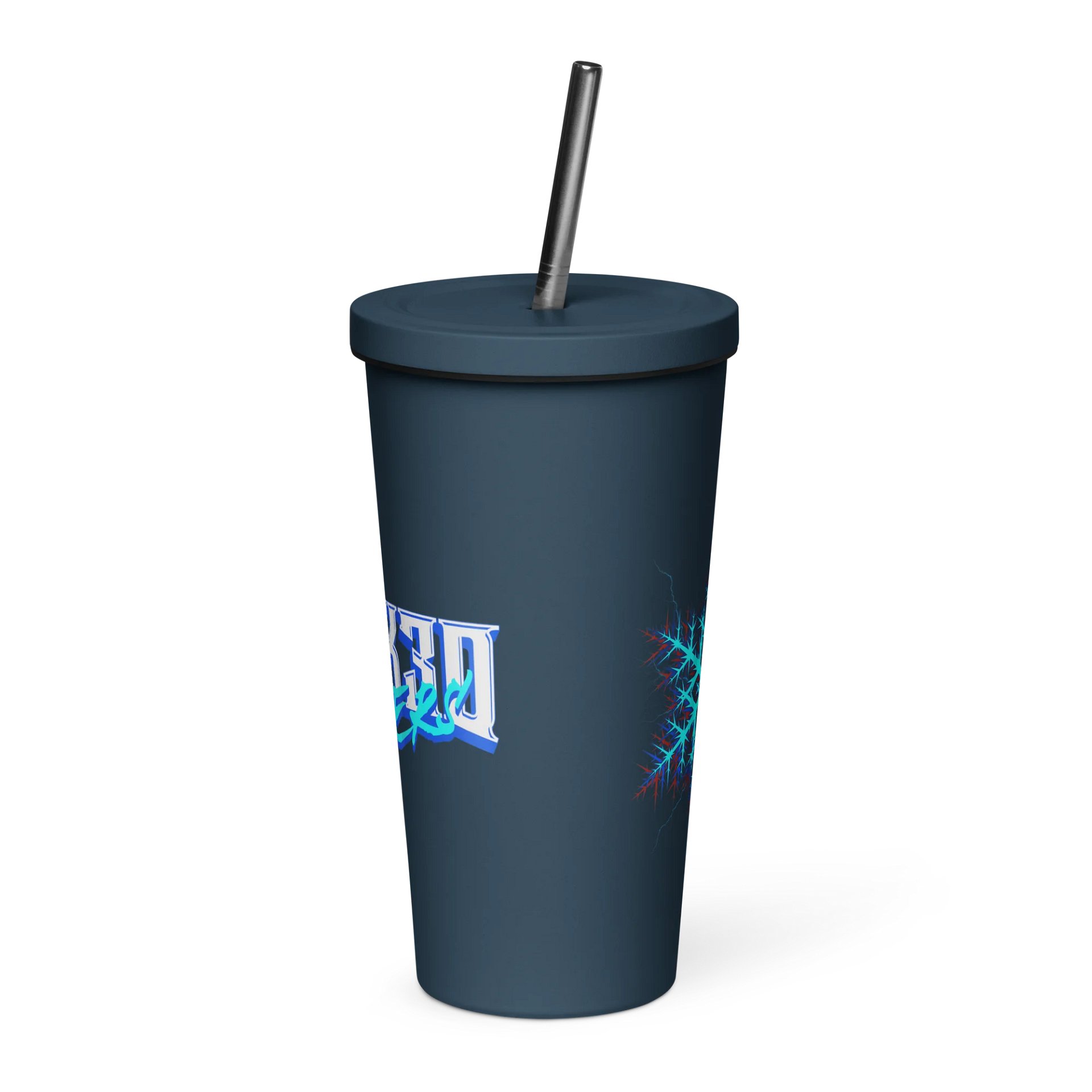 WICKED WINTERS “ELECTRIFIED BY ICE” TUMBLER WITH STRAW product image (1)