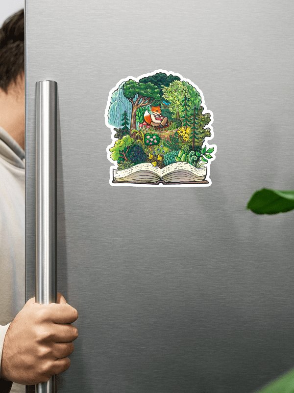 Fantasy Forest Fox Cake - 6 Inch Magnet product image (3)