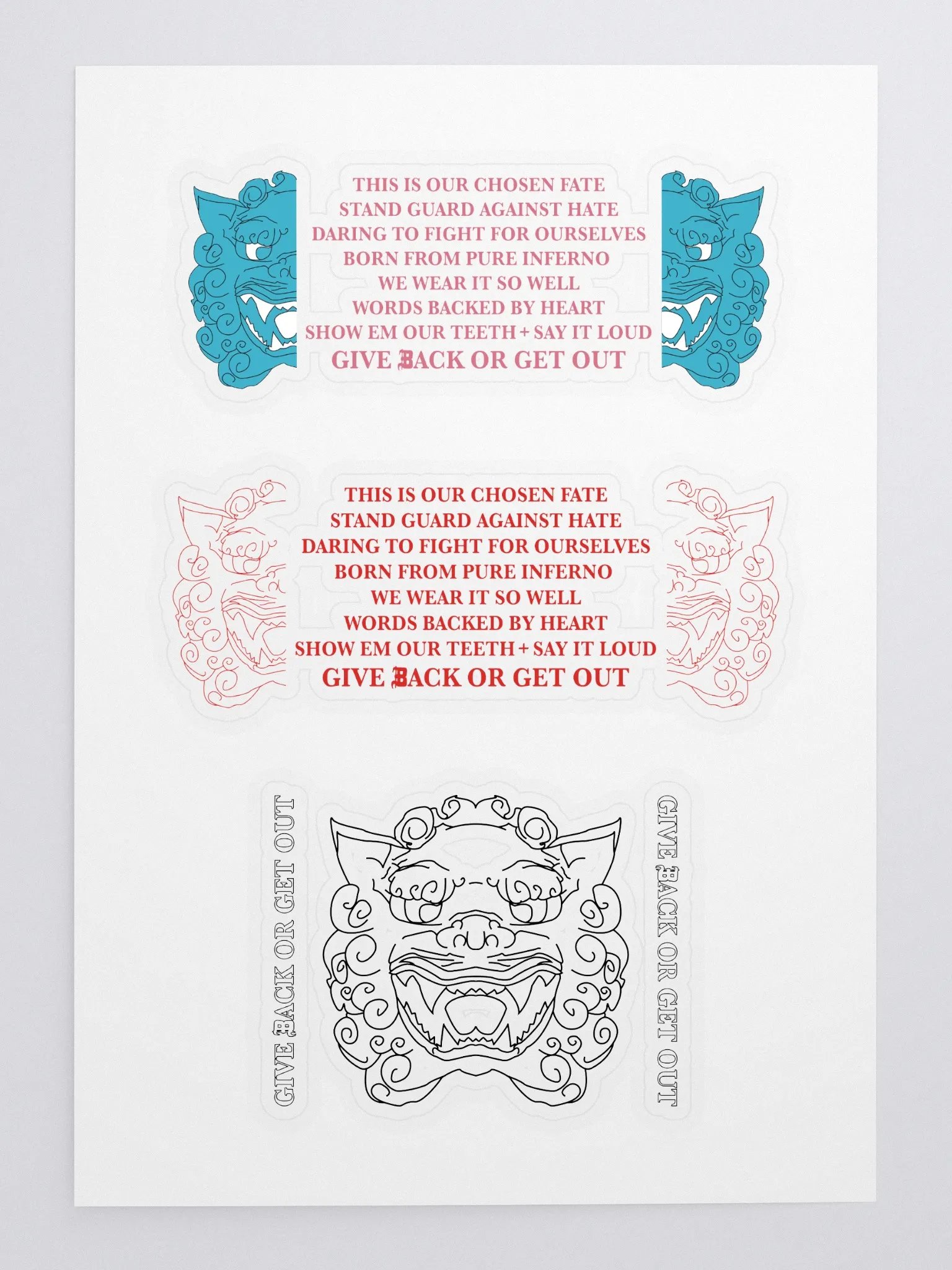 Mantra sticker sheet 1 product image (3)